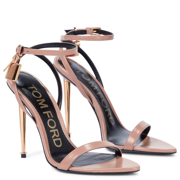 Tom Ford Shoes - EUC TOM FORD 105MM PADLOCK LEATHER SANDALS nude 39.5 $1,290